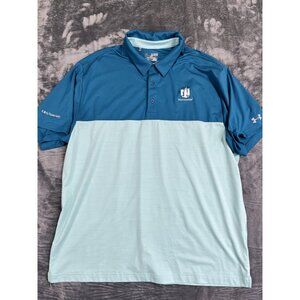 Under Armour Colorblock Polo Shirt With Nationwide Logo  Mens Size 2XL
